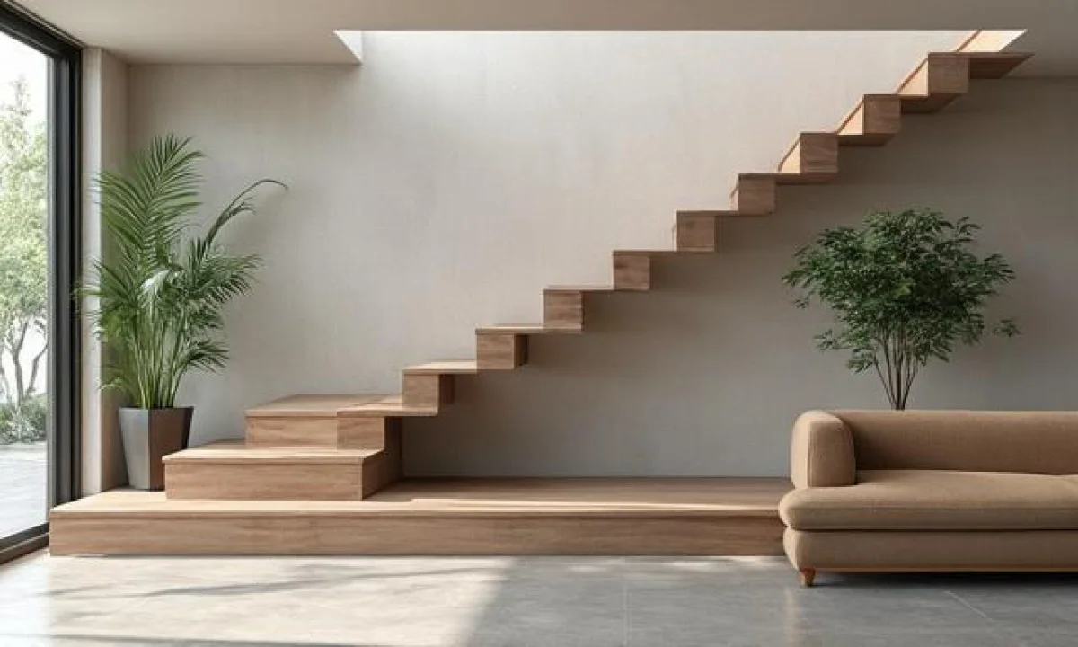 Les étapes pour aménager un espace sous un escalier ouvert