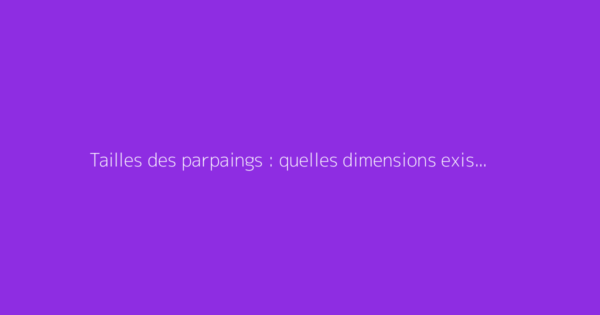 Tailles des parpaings : quelles dimensions existe-t-il ?