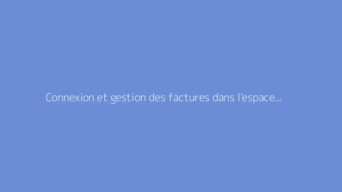 Connexion et gestion des factures dans l'espace client Verisure