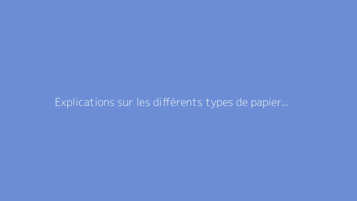 Explications sur les différents types de papier peint