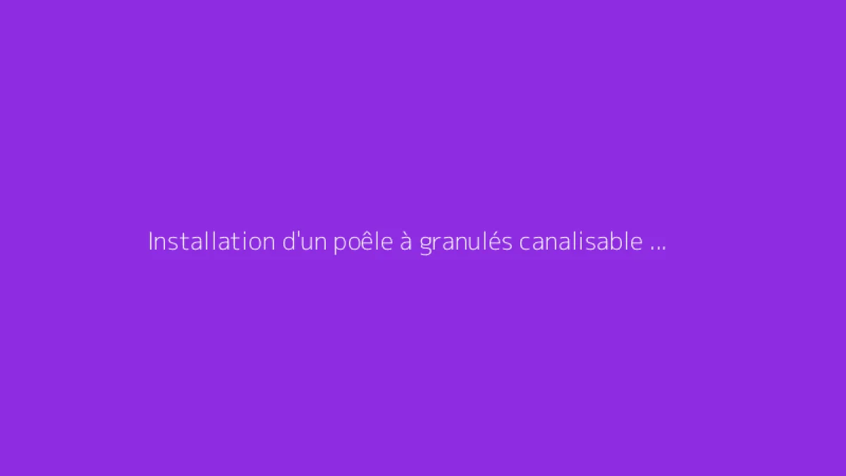 Installation d'un poêle à granulés canalisable : schéma et conseils
