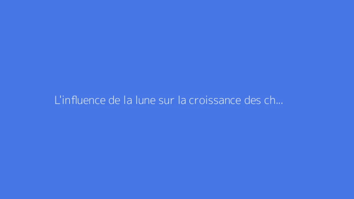 L'influence de la lune sur la croissance des champignons